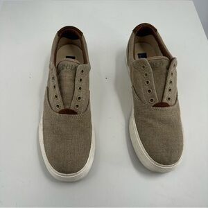Polo by Ralph Lauren Brown Canvas Sneakers Sz 10.5